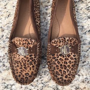Leopard pony hair Lauren Ralph Lauren loafers